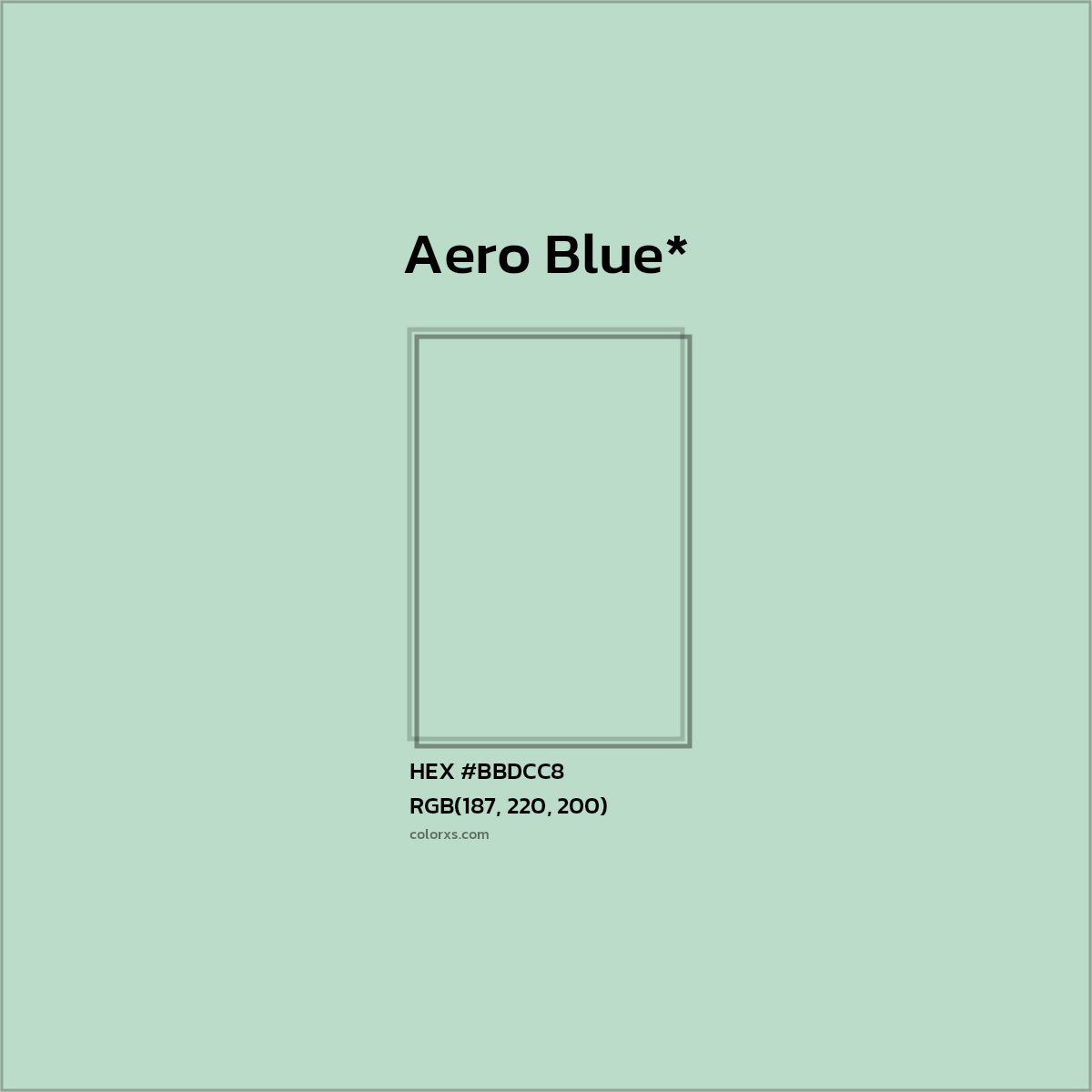 HEX #BBDCC8 Color Name, Color Code, Palettes, Similar Paints, Images