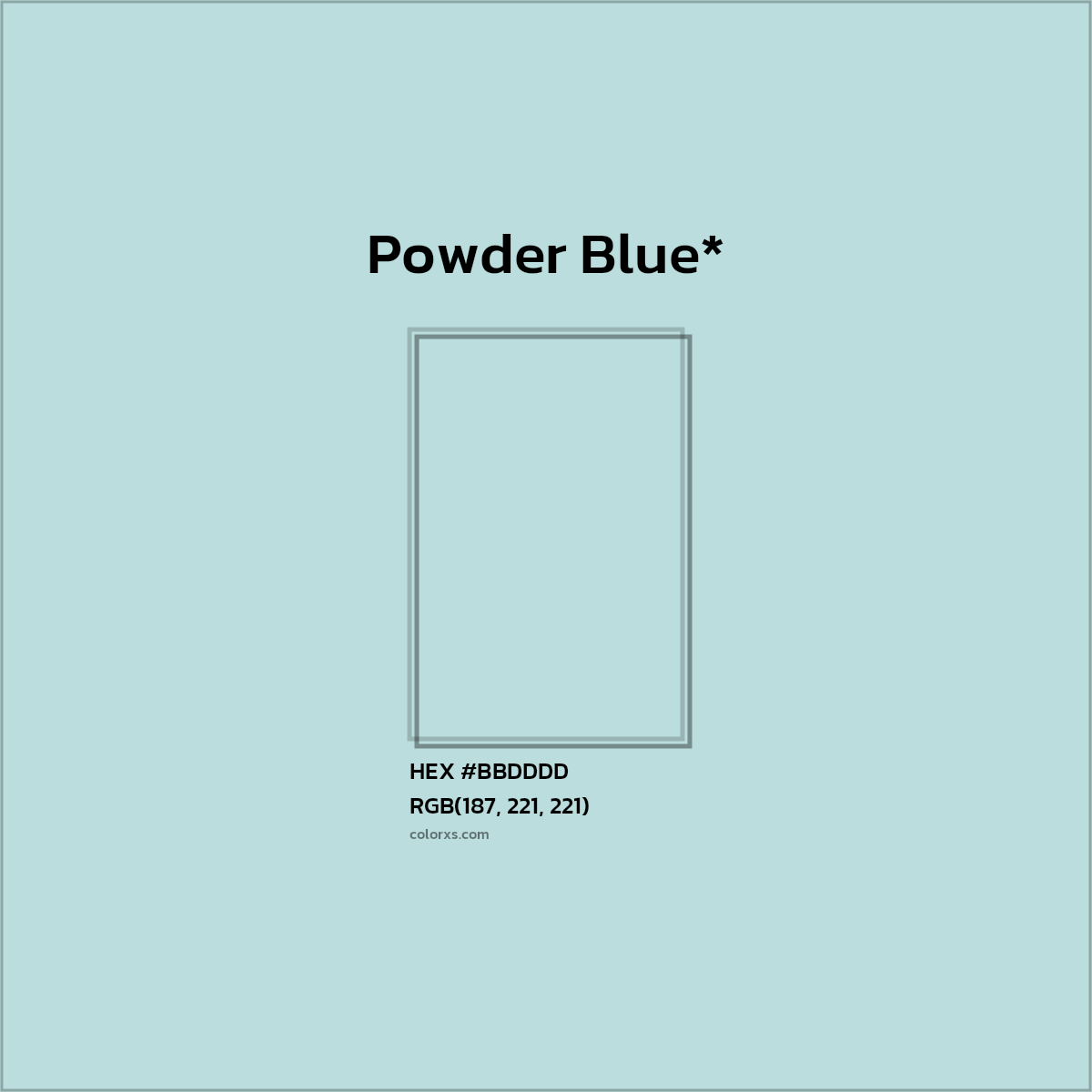 HEX #BBDDDD Color Name, Color Code, Palettes, Similar Paints, Images