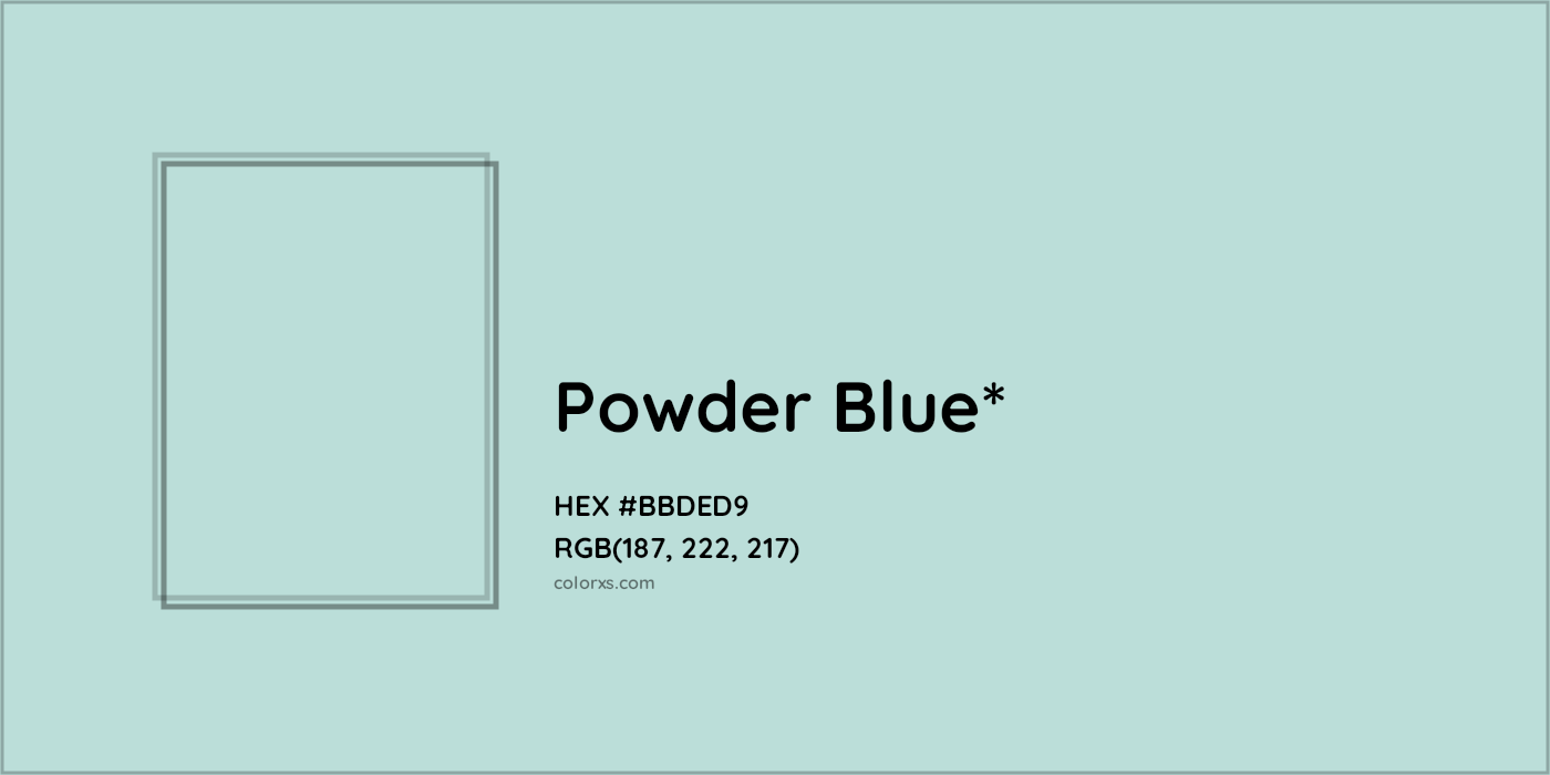 HEX #BBDED9 Color Name, Color Code, Palettes, Similar Paints, Images