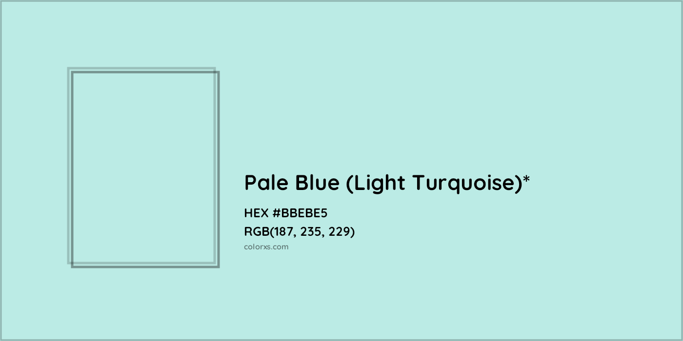 HEX #BBEBE5 Color Name, Color Code, Palettes, Similar Paints, Images