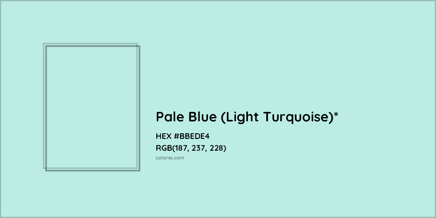 HEX #BBEDE4 Color Name, Color Code, Palettes, Similar Paints, Images