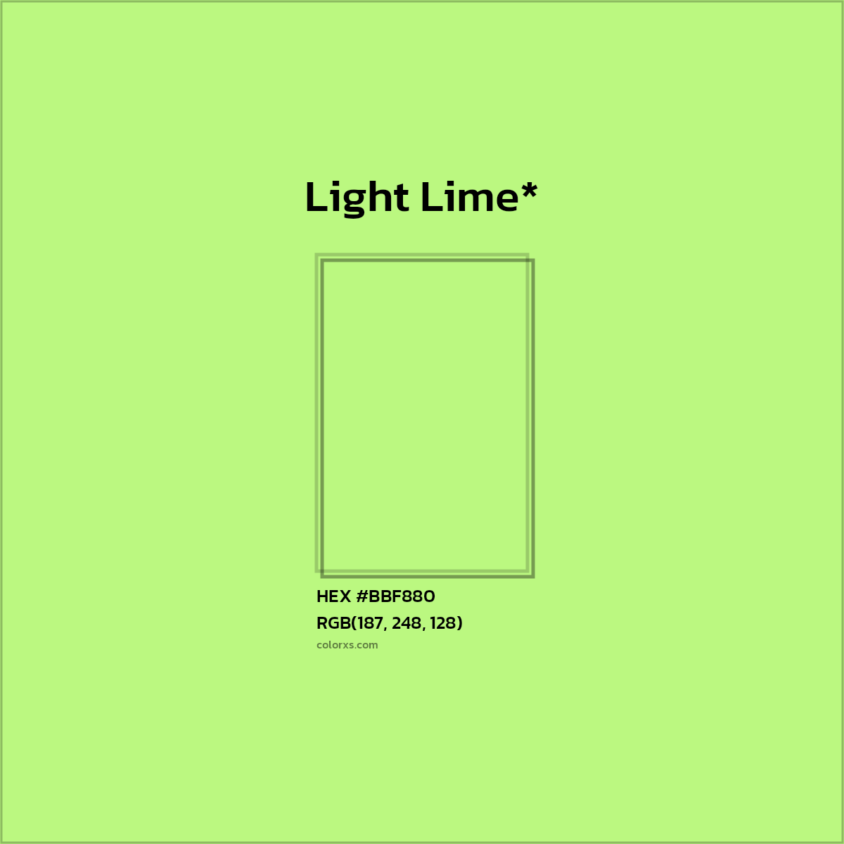 HEX #BBF880 Color Name, Color Code, Palettes, Similar Paints, Images