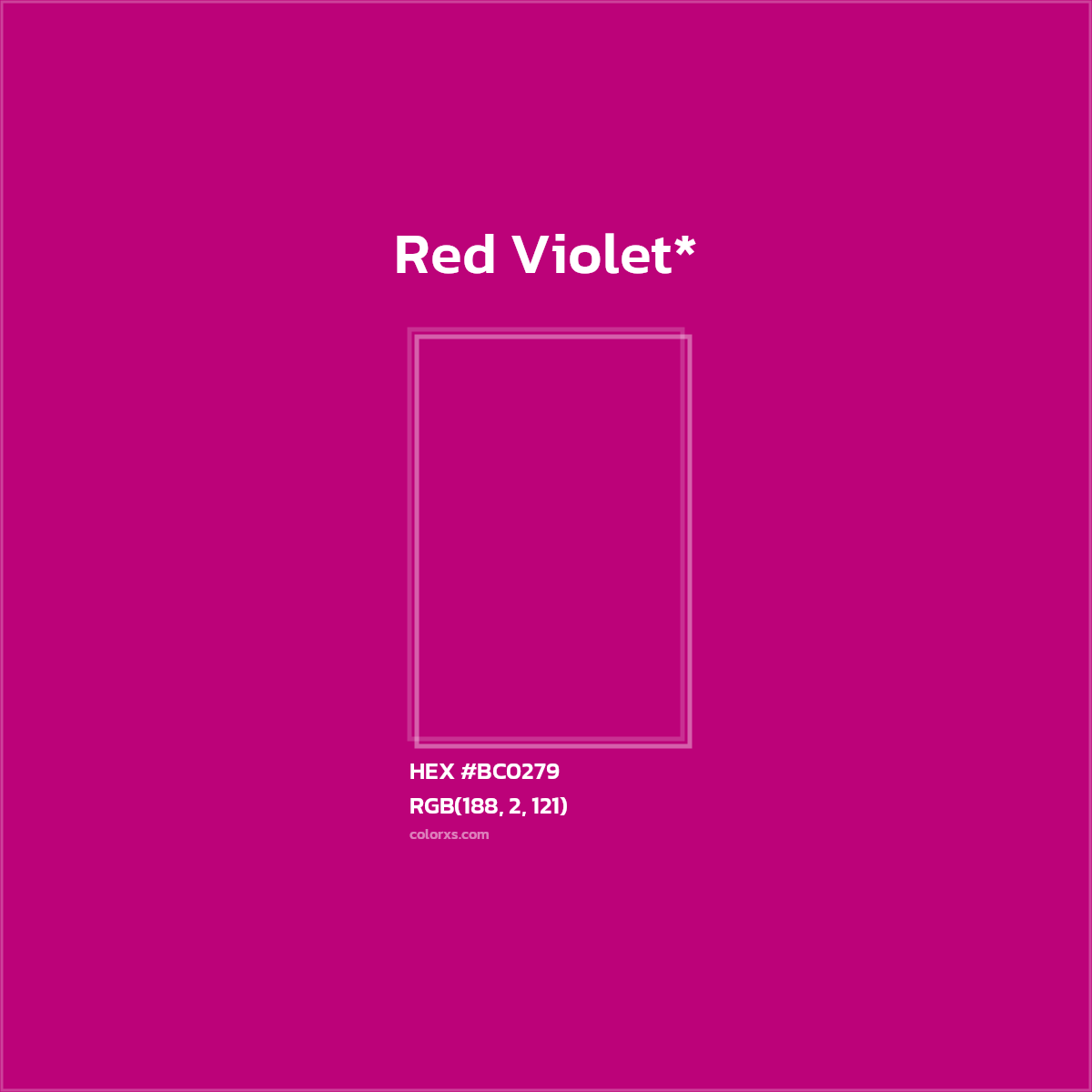 HEX #BC0279 Color Name, Color Code, Palettes, Similar Paints, Images
