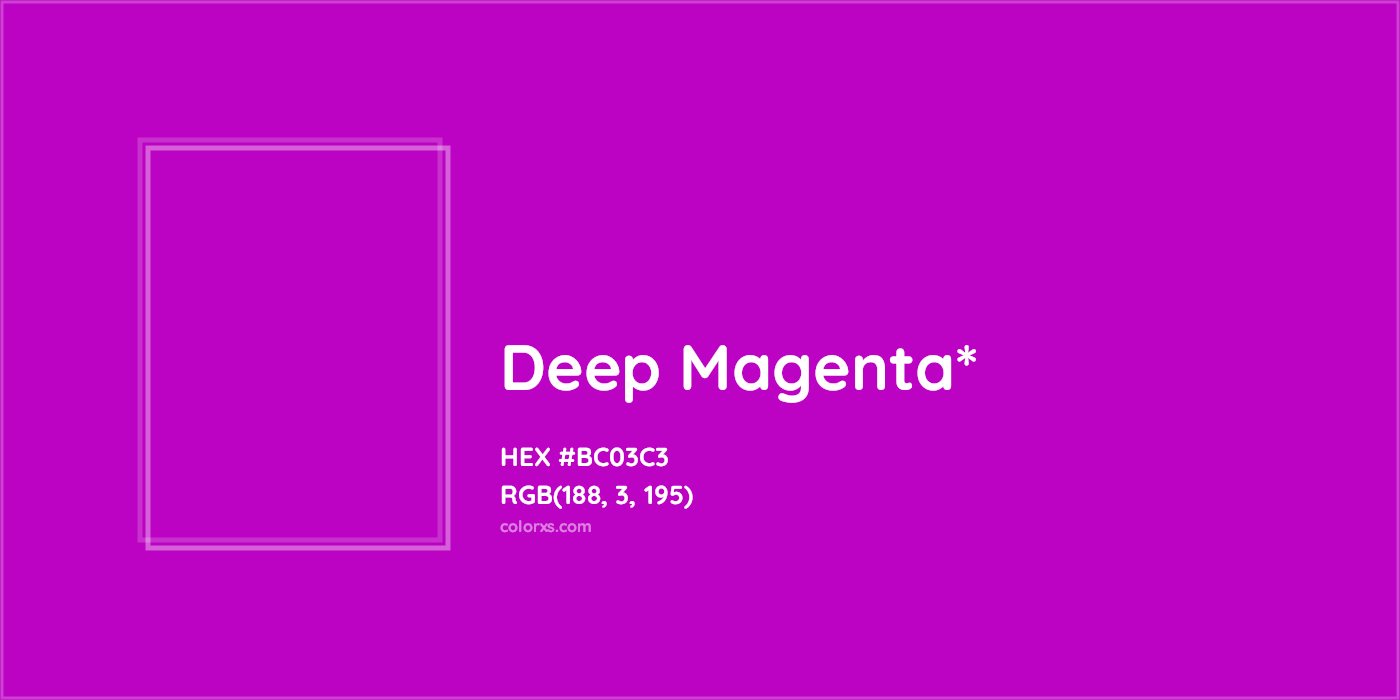 HEX #BC03C3 Color Name, Color Code, Palettes, Similar Paints, Images
