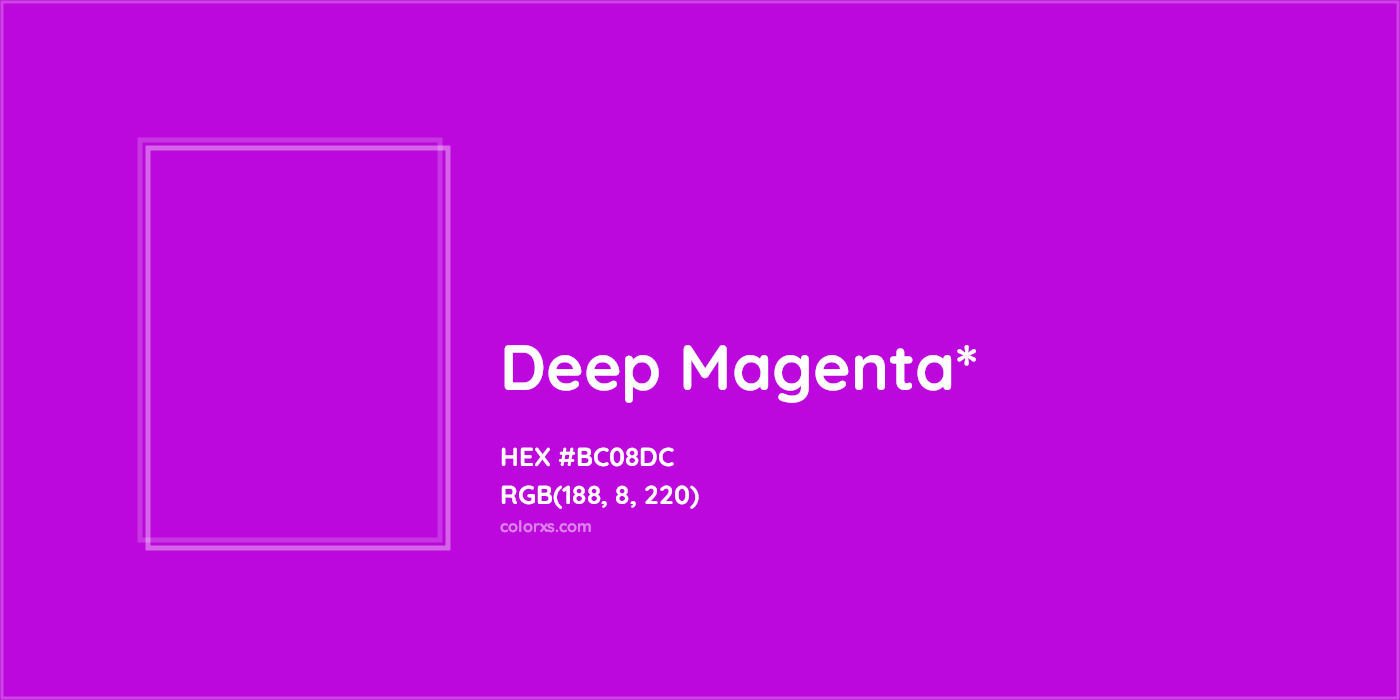 HEX #BC08DC Color Name, Color Code, Palettes, Similar Paints, Images