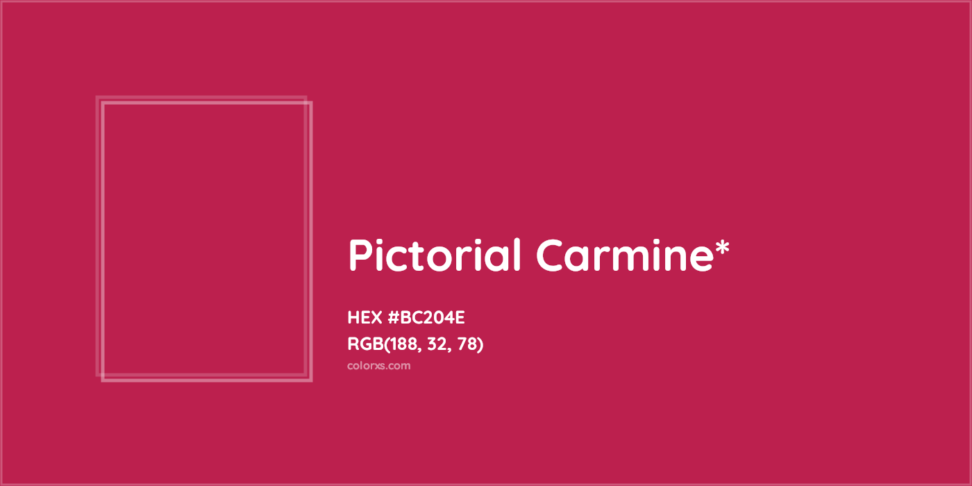 HEX #BC204E Color Name, Color Code, Palettes, Similar Paints, Images