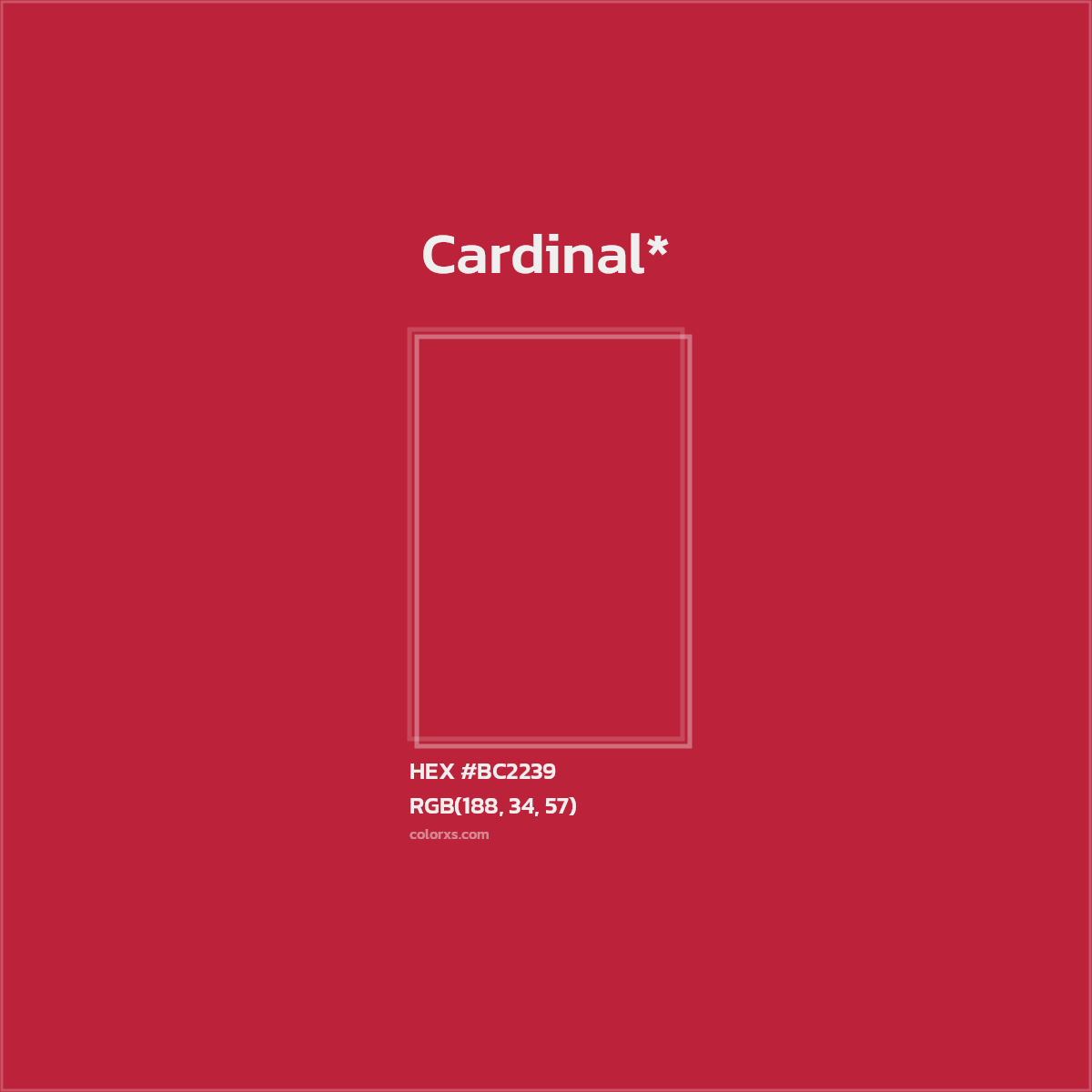 HEX #BC2239 Color Name, Color Code, Palettes, Similar Paints, Images