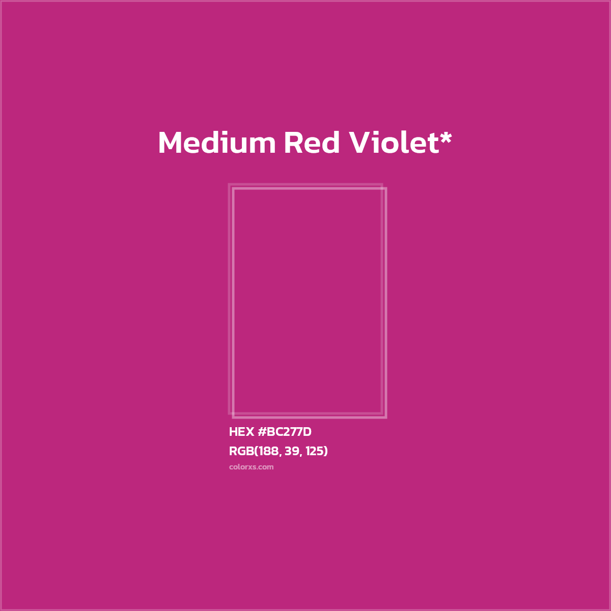 HEX #BC277D Color Name, Color Code, Palettes, Similar Paints, Images