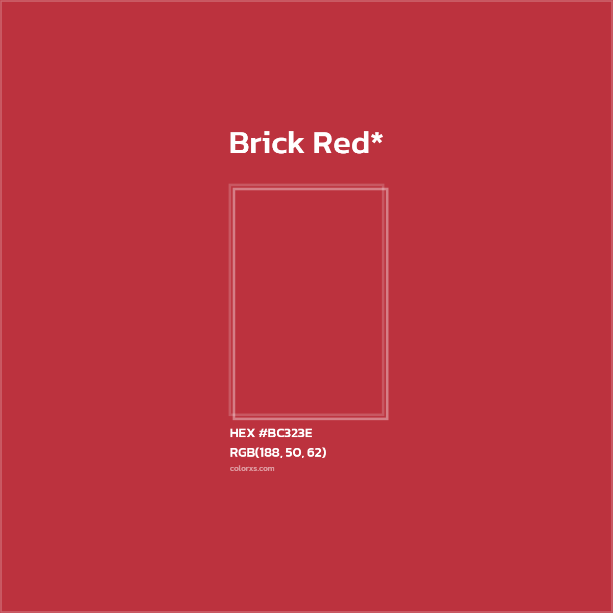 HEX #BC323E Color Name, Color Code, Palettes, Similar Paints, Images