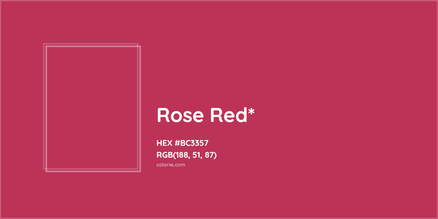 HEX #BC3357 Color Name, Color Code, Palettes, Similar Paints, Images