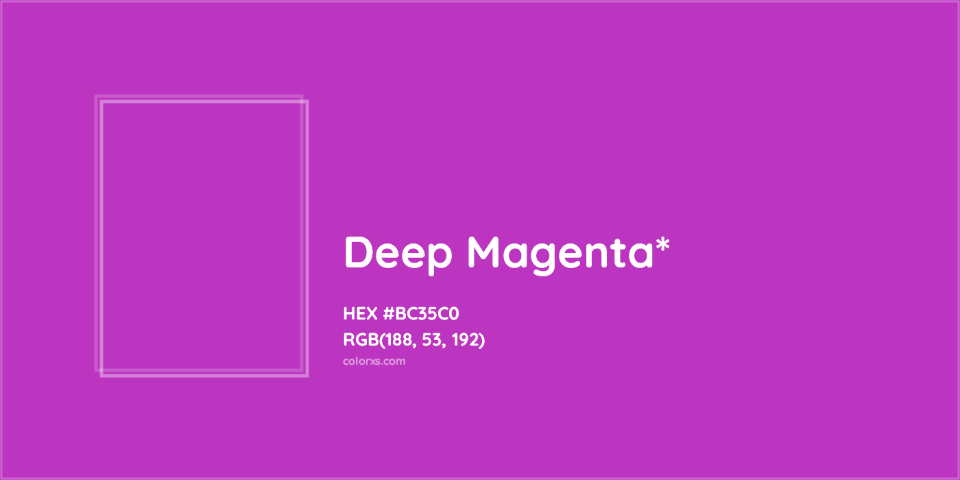 HEX #BC35C0 Color Name, Color Code, Palettes, Similar Paints, Images