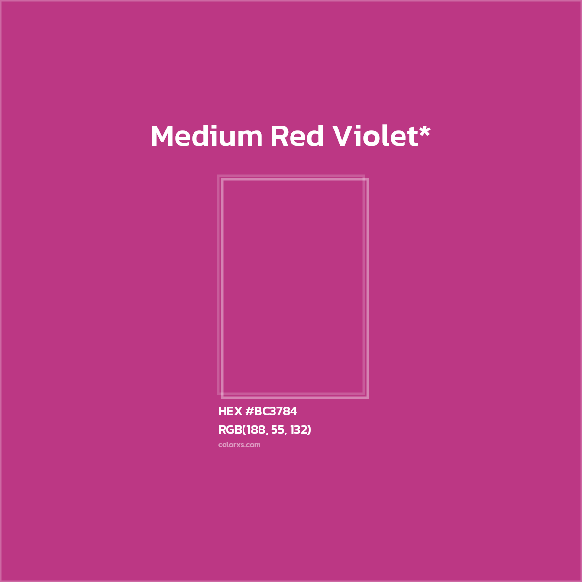 HEX #BC3784 Color Name, Color Code, Palettes, Similar Paints, Images