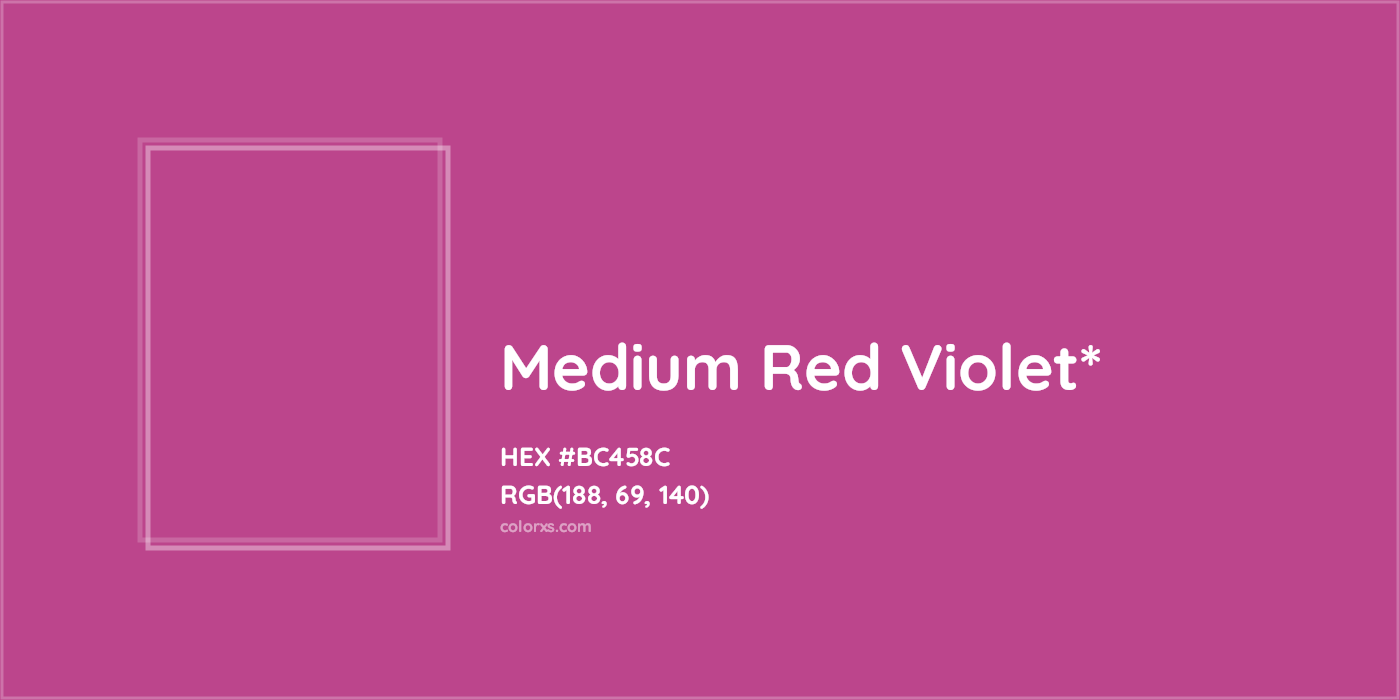 HEX #BC458C Color Name, Color Code, Palettes, Similar Paints, Images