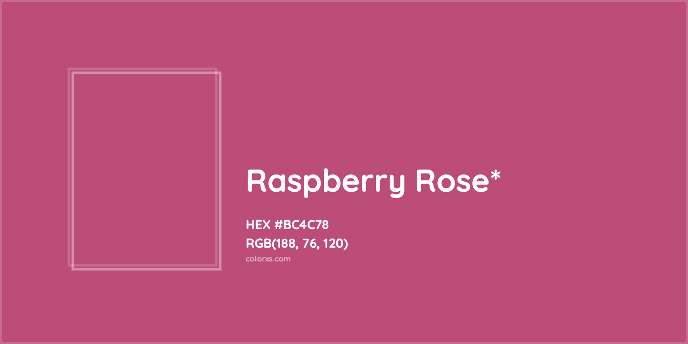HEX #BC4C78 Color Name, Color Code, Palettes, Similar Paints, Images