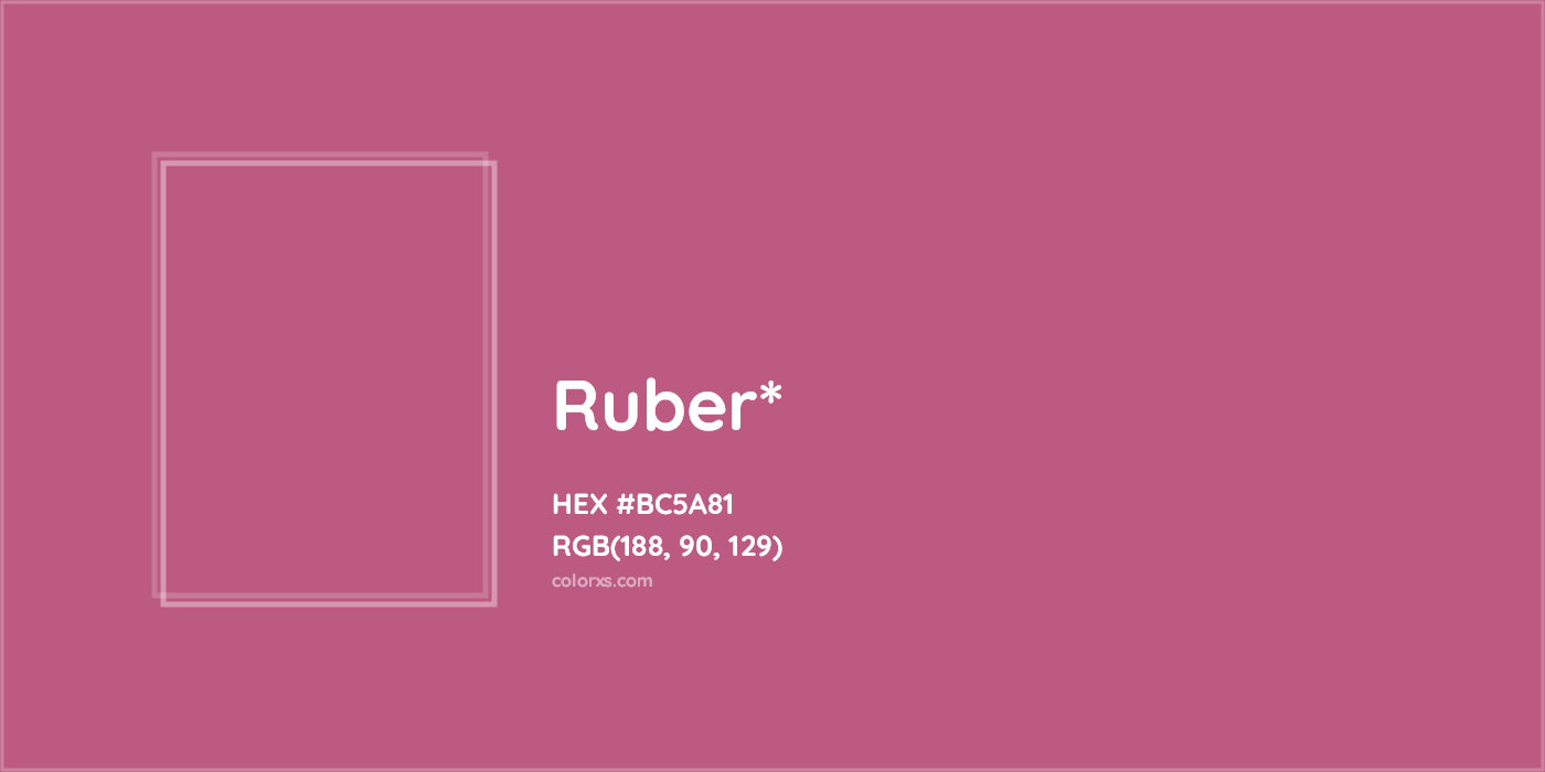 HEX #BC5A81 Color Name, Color Code, Palettes, Similar Paints, Images