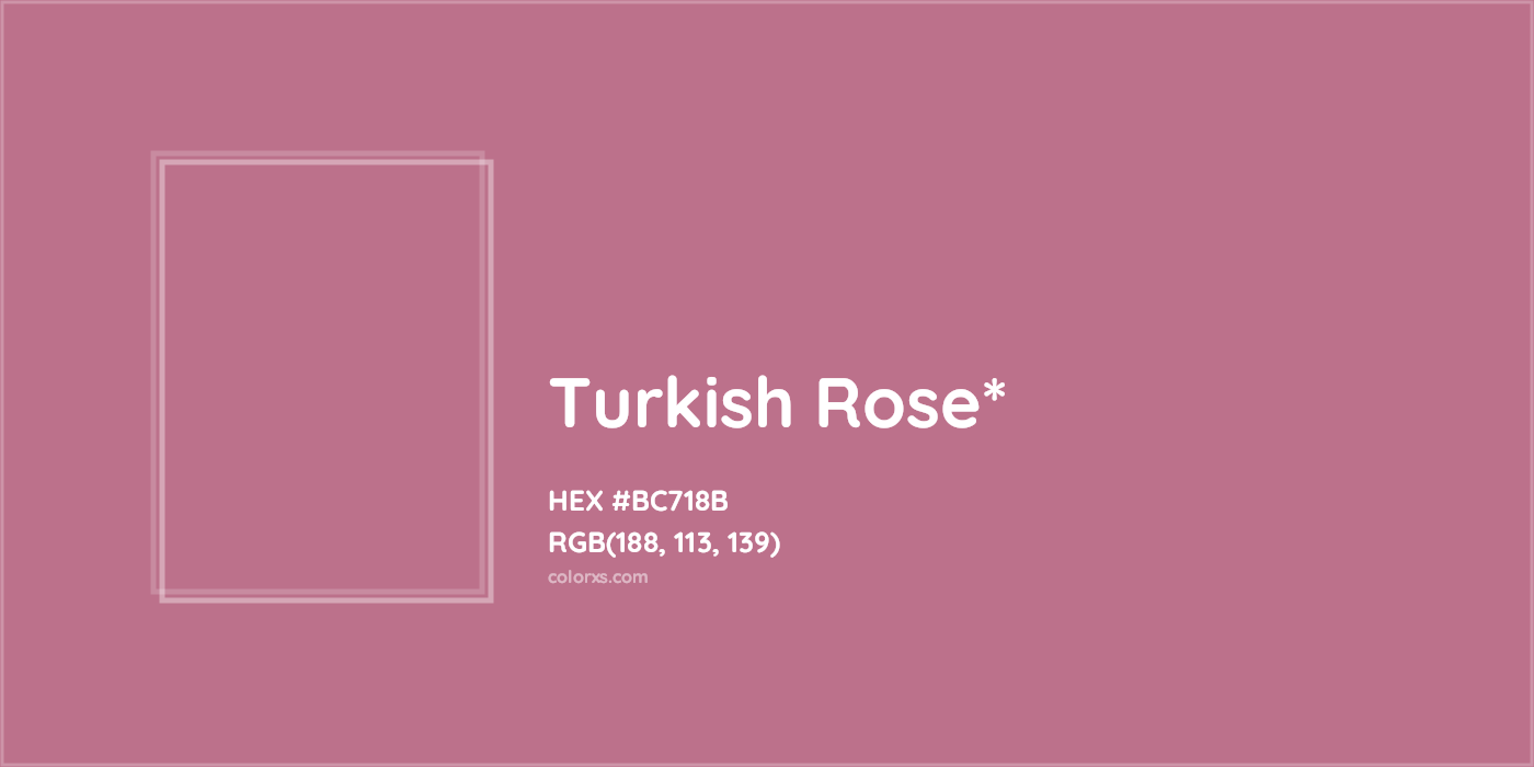 HEX #BC718B Color Name, Color Code, Palettes, Similar Paints, Images