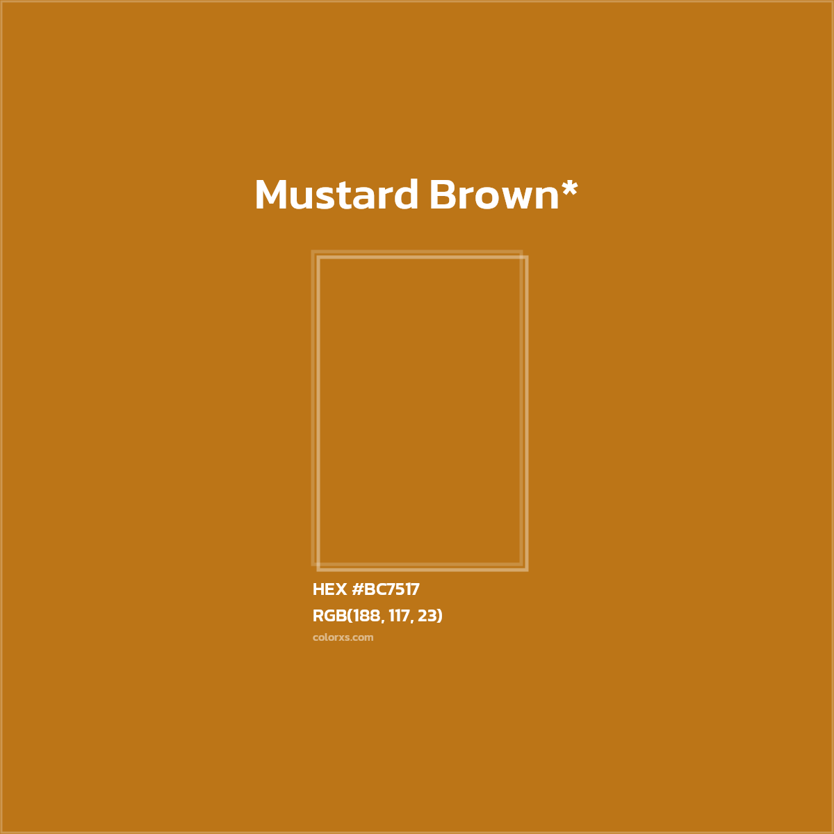HEX #BC7517 Color Name, Color Code, Palettes, Similar Paints, Images