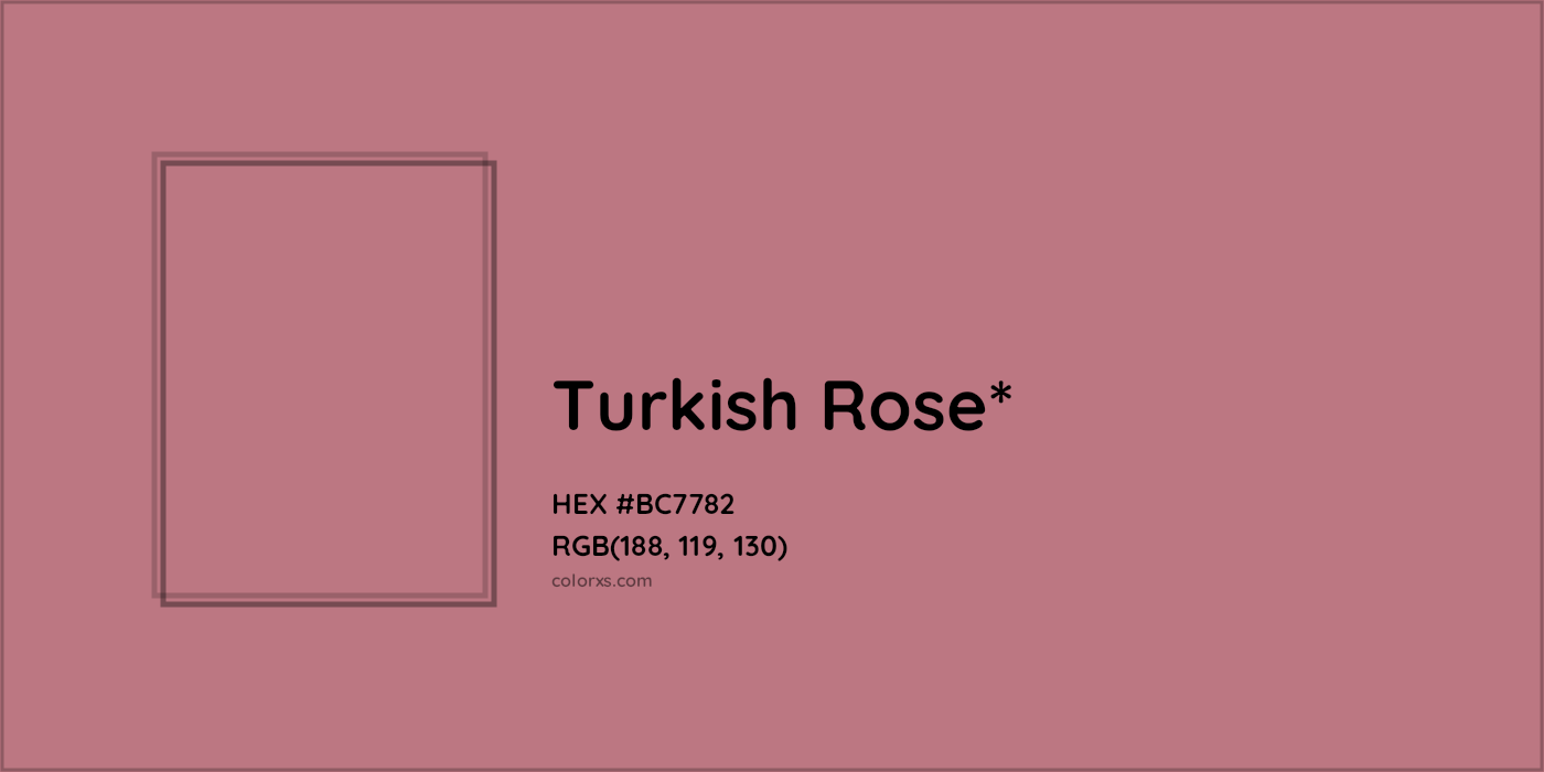 HEX #BC7782 Color Name, Color Code, Palettes, Similar Paints, Images