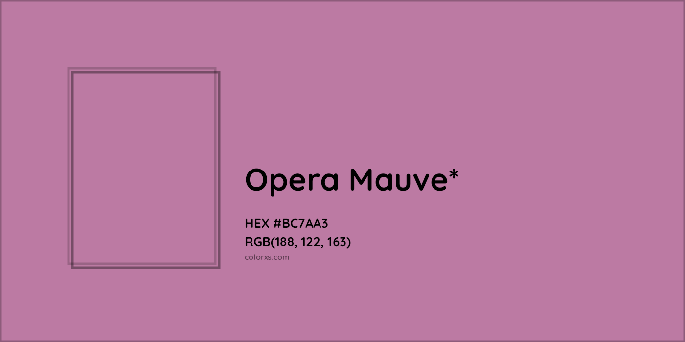 HEX #BC7AA3 Color Name, Color Code, Palettes, Similar Paints, Images