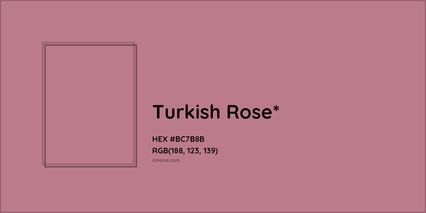HEX #BC7B8B Color Name, Color Code, Palettes, Similar Paints, Images