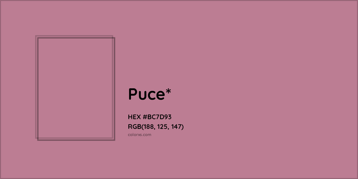 HEX #BC7D93 Color Name, Color Code, Palettes, Similar Paints, Images