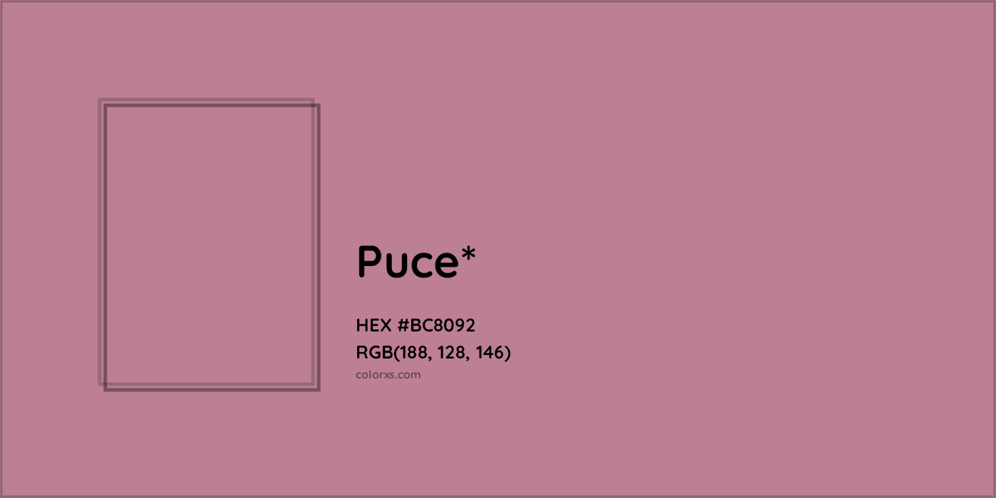 HEX #BC8092 Color Name, Color Code, Palettes, Similar Paints, Images