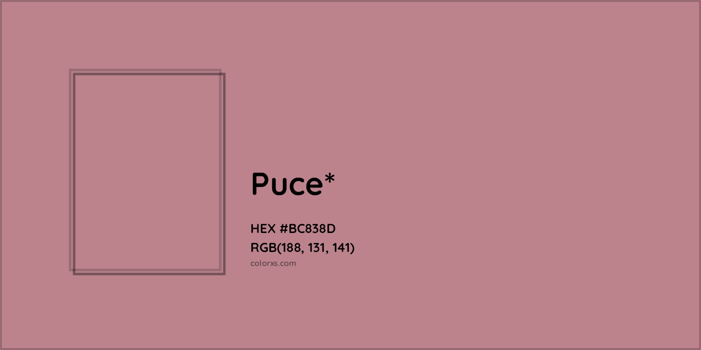 HEX #BC838D Color Name, Color Code, Palettes, Similar Paints, Images