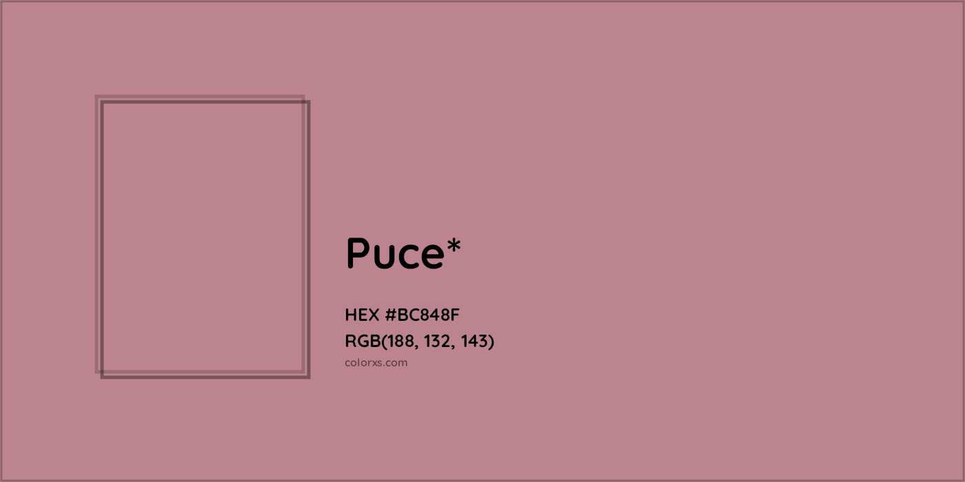HEX #BC848F Color Name, Color Code, Palettes, Similar Paints, Images