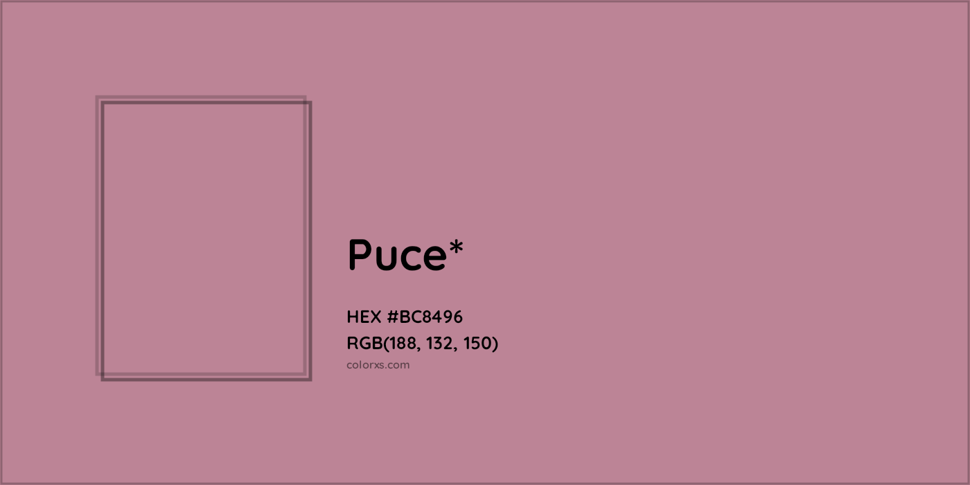 HEX #BC8496 Color Name, Color Code, Palettes, Similar Paints, Images