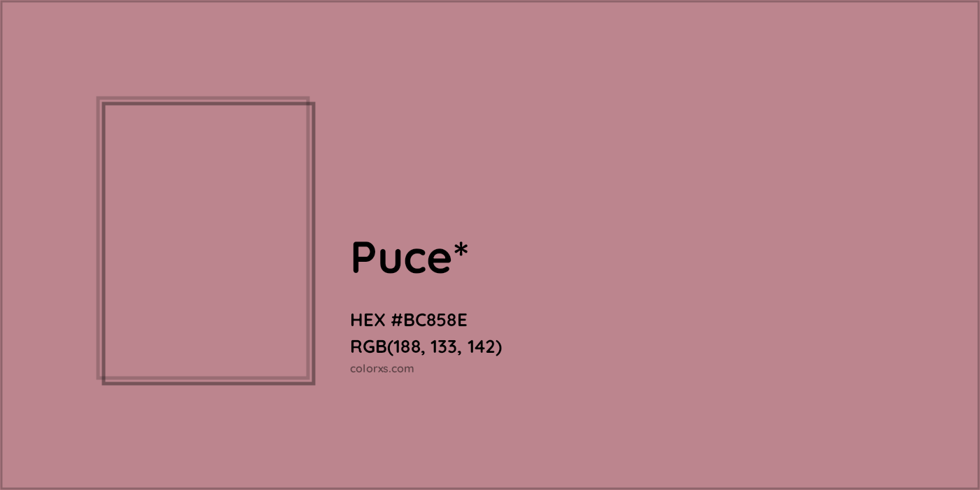 HEX #BC858E Color Name, Color Code, Palettes, Similar Paints, Images