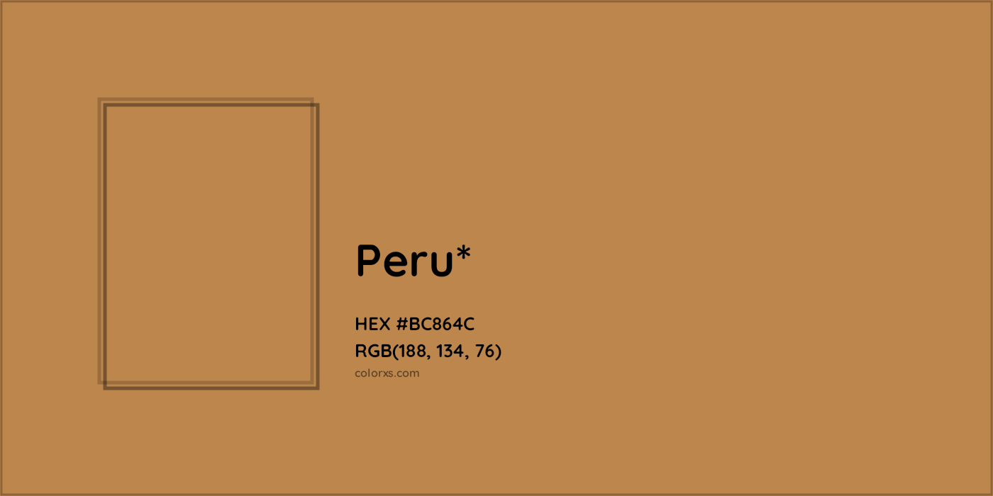 HEX #BC864C Color Name, Color Code, Palettes, Similar Paints, Images