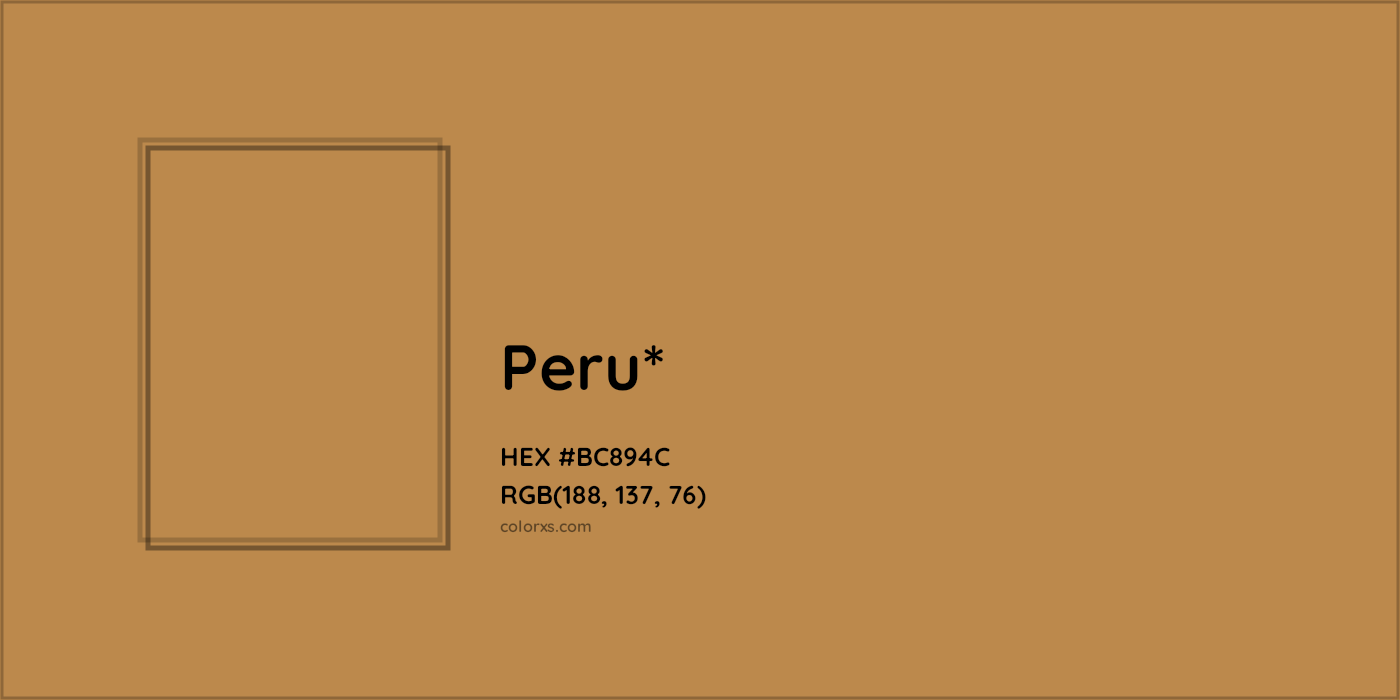 HEX #BC894C Color Name, Color Code, Palettes, Similar Paints, Images