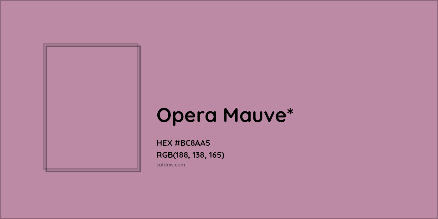 HEX #BC8AA5 Color Name, Color Code, Palettes, Similar Paints, Images