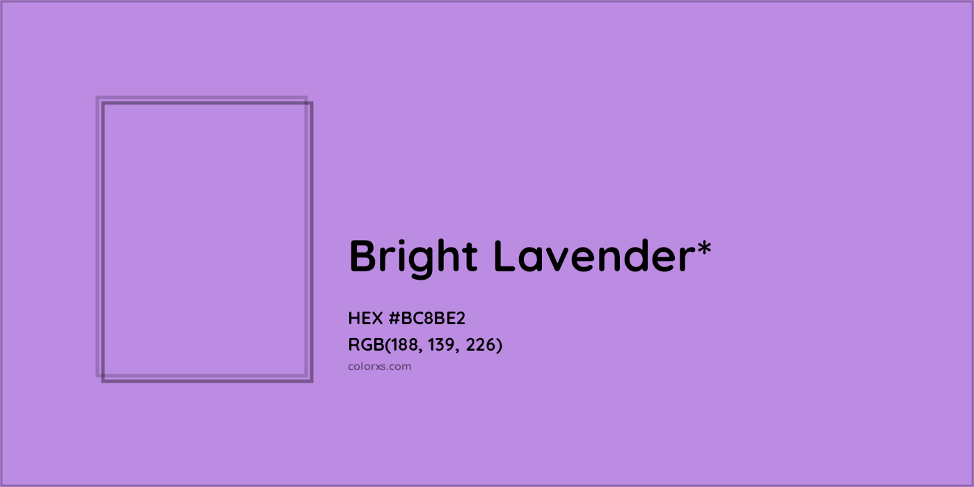 HEX #BC8BE2 Color Name, Color Code, Palettes, Similar Paints, Images