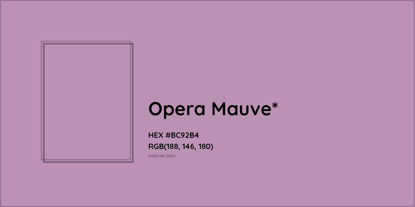 HEX #BC92B4 Color Name, Color Code, Palettes, Similar Paints, Images