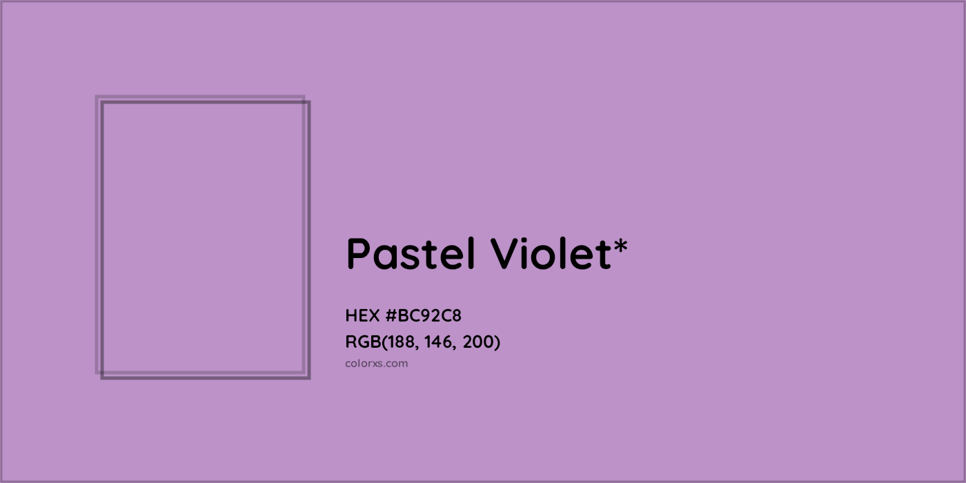 HEX #BC92C8 Color Name, Color Code, Palettes, Similar Paints, Images