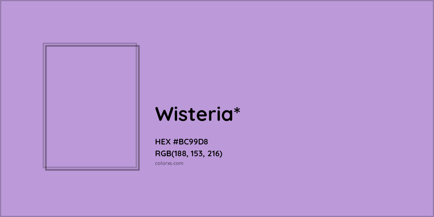 HEX #BC99D8 Color Name, Color Code, Palettes, Similar Paints, Images
