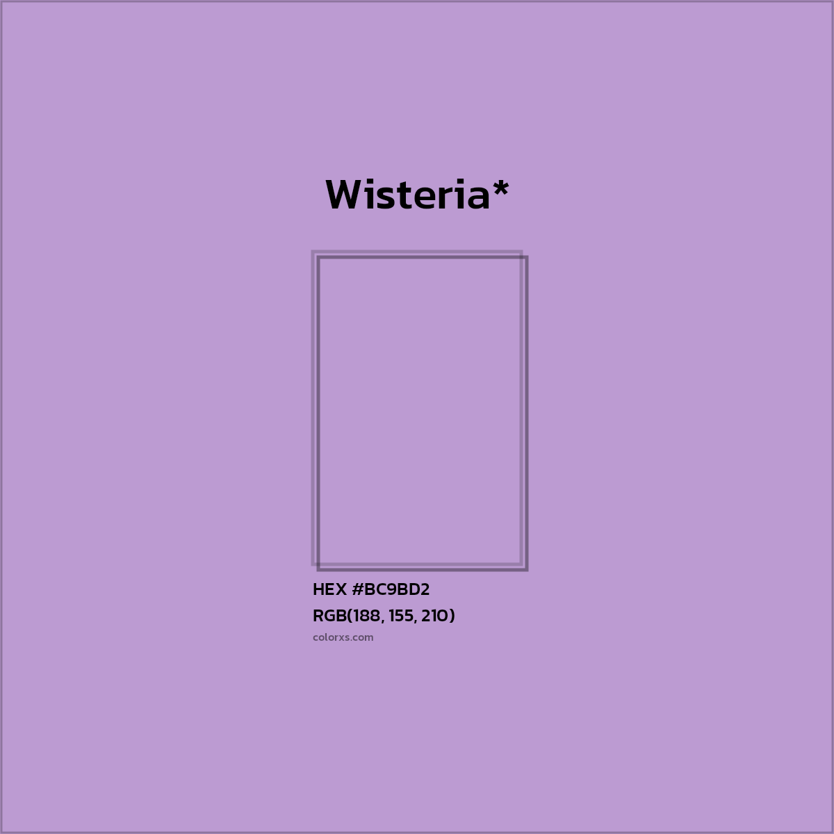 HEX #BC9BD2 Color Name, Color Code, Palettes, Similar Paints, Images