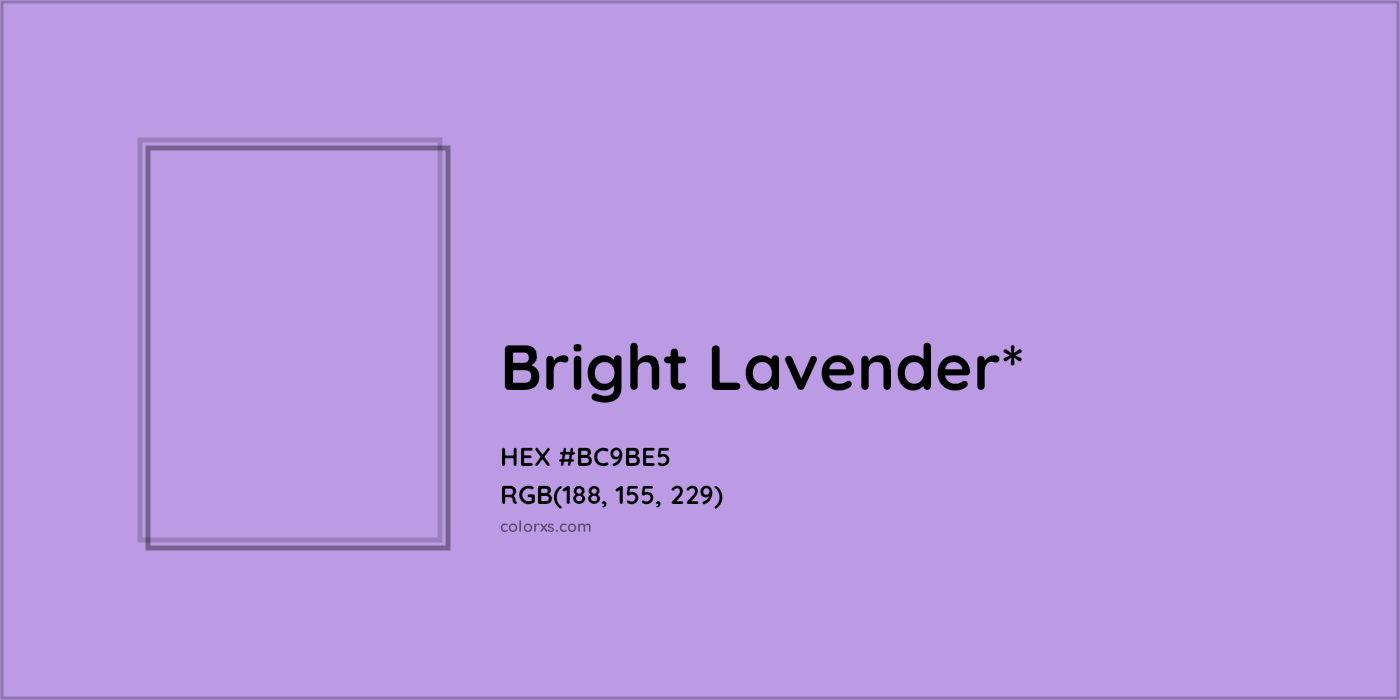 HEX #BC9BE5 Color Name, Color Code, Palettes, Similar Paints, Images