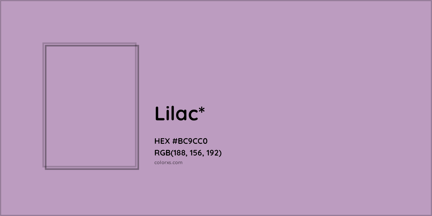 HEX #BC9CC0 Color Name, Color Code, Palettes, Similar Paints, Images