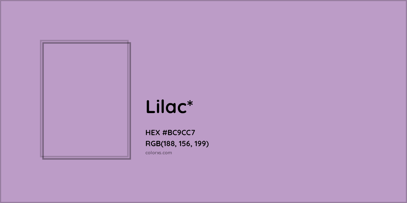 HEX #BC9CC7 Color Name, Color Code, Palettes, Similar Paints, Images
