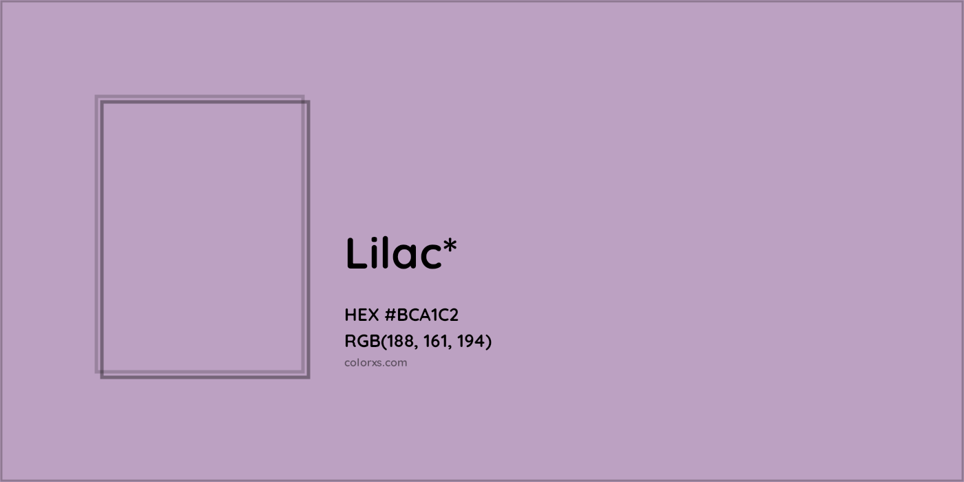HEX #BCA1C2 Color Name, Color Code, Palettes, Similar Paints, Images