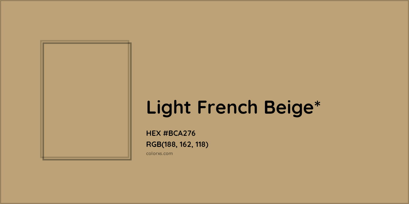 HEX #BCA276 Color Name, Color Code, Palettes, Similar Paints, Images