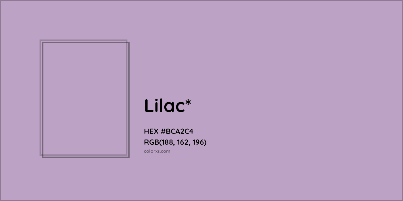 HEX #BCA2C4 Color Name, Color Code, Palettes, Similar Paints, Images