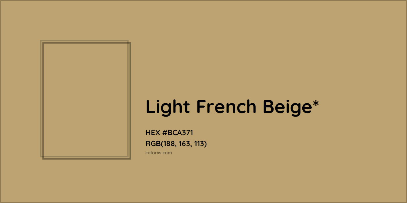 HEX #BCA371 Color Name, Color Code, Palettes, Similar Paints, Images