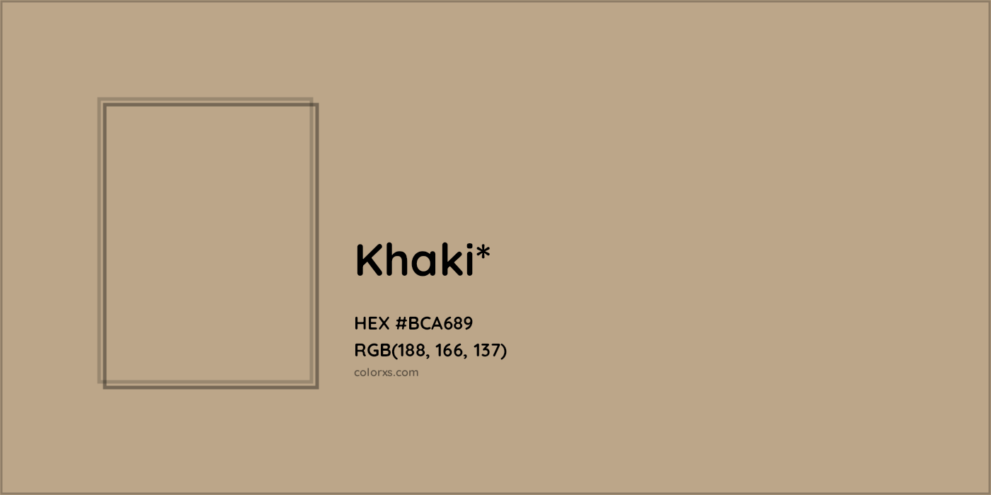 HEX #BCA689 Color Name, Color Code, Palettes, Similar Paints, Images