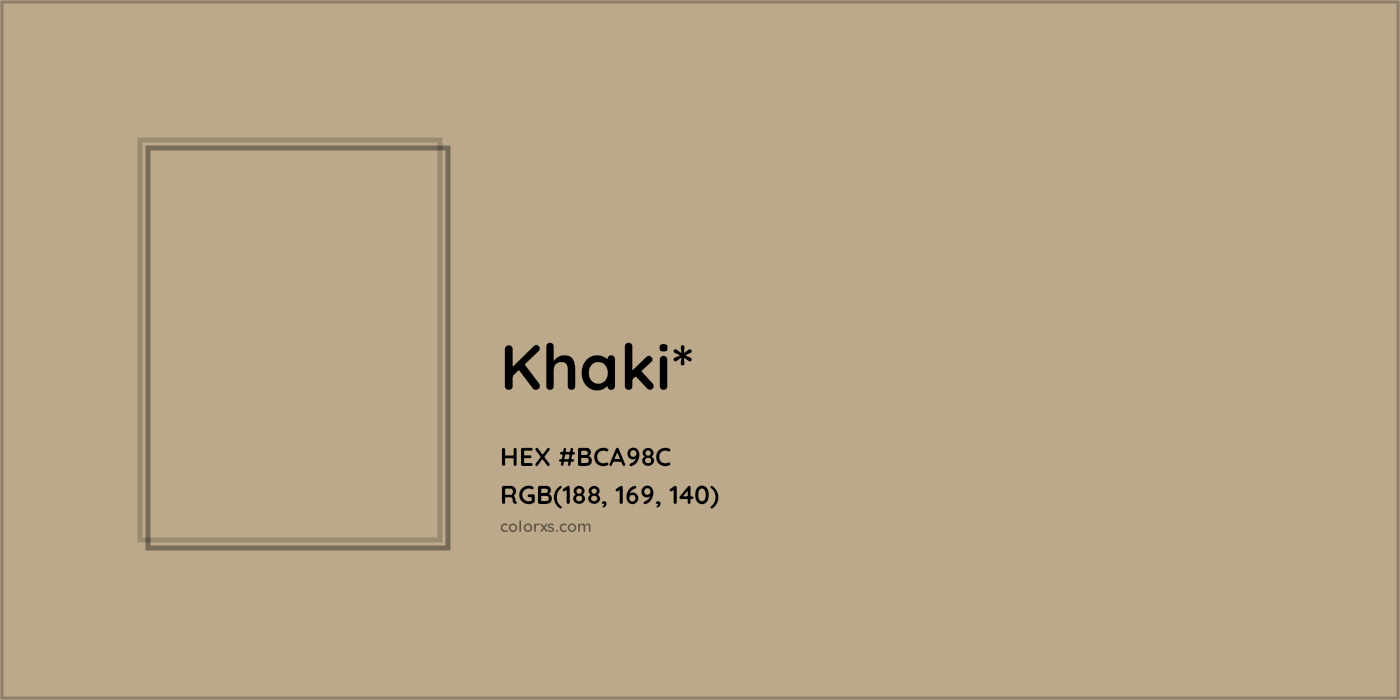 HEX #BCA98C Color Name, Color Code, Palettes, Similar Paints, Images