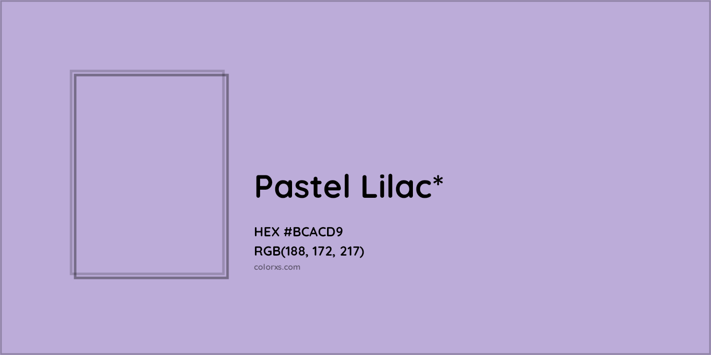 HEX #BCACD9 Color Name, Color Code, Palettes, Similar Paints, Images