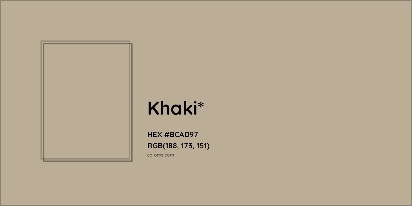 HEX #BCAD97 Color Name, Color Code, Palettes, Similar Paints, Images
