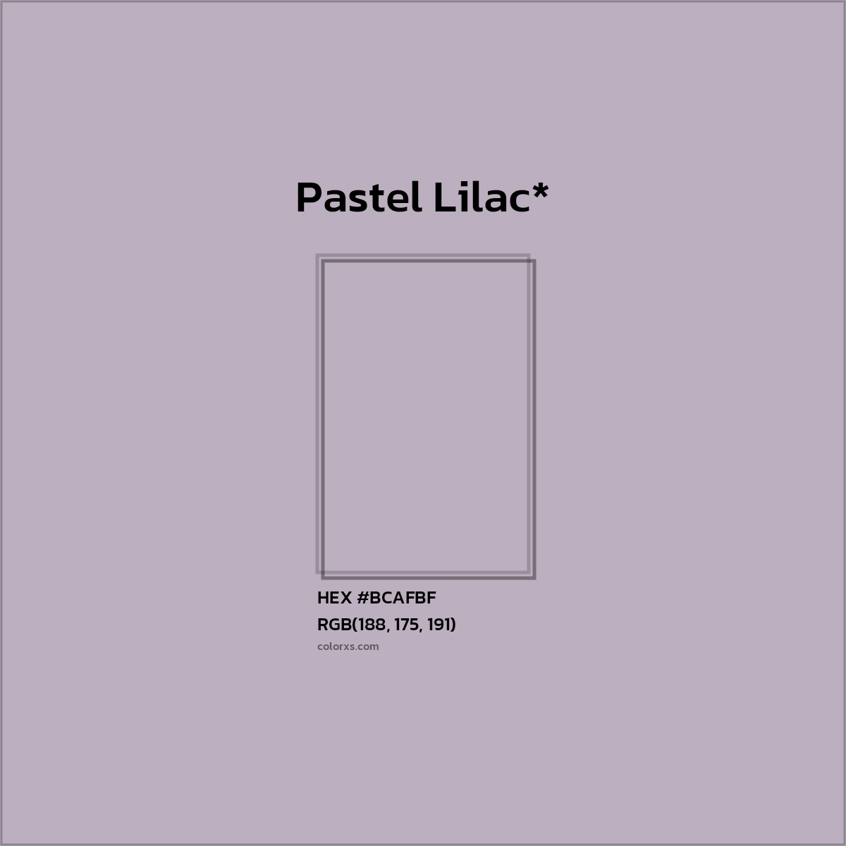 HEX #BCAFBF Color Name, Color Code, Palettes, Similar Paints, Images